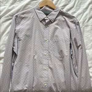Men's Gray Button-Down Shirt